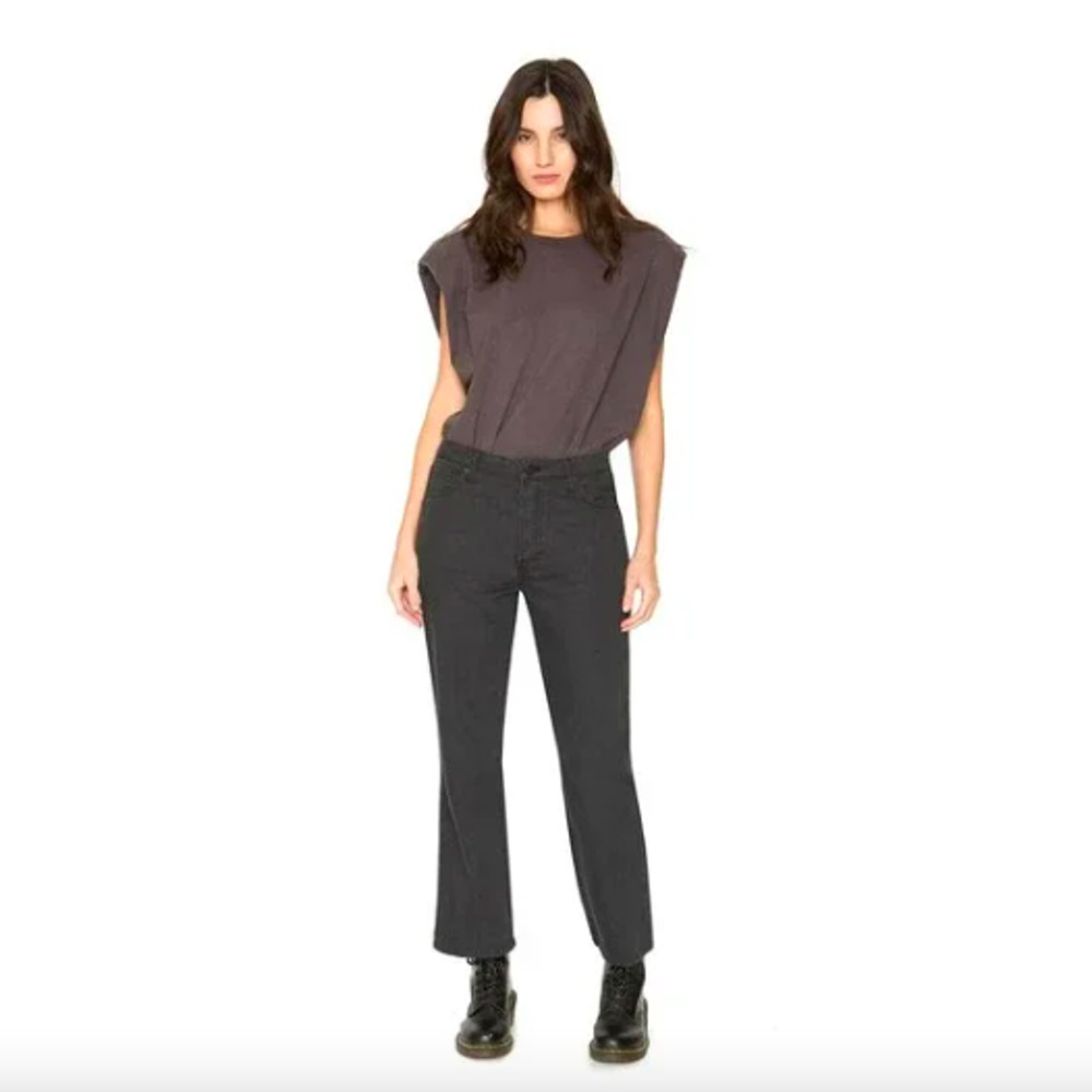 2/$30 FREE PEOPLE Sandrine Rose Straight Leg Jeans Size 28 Black New $198